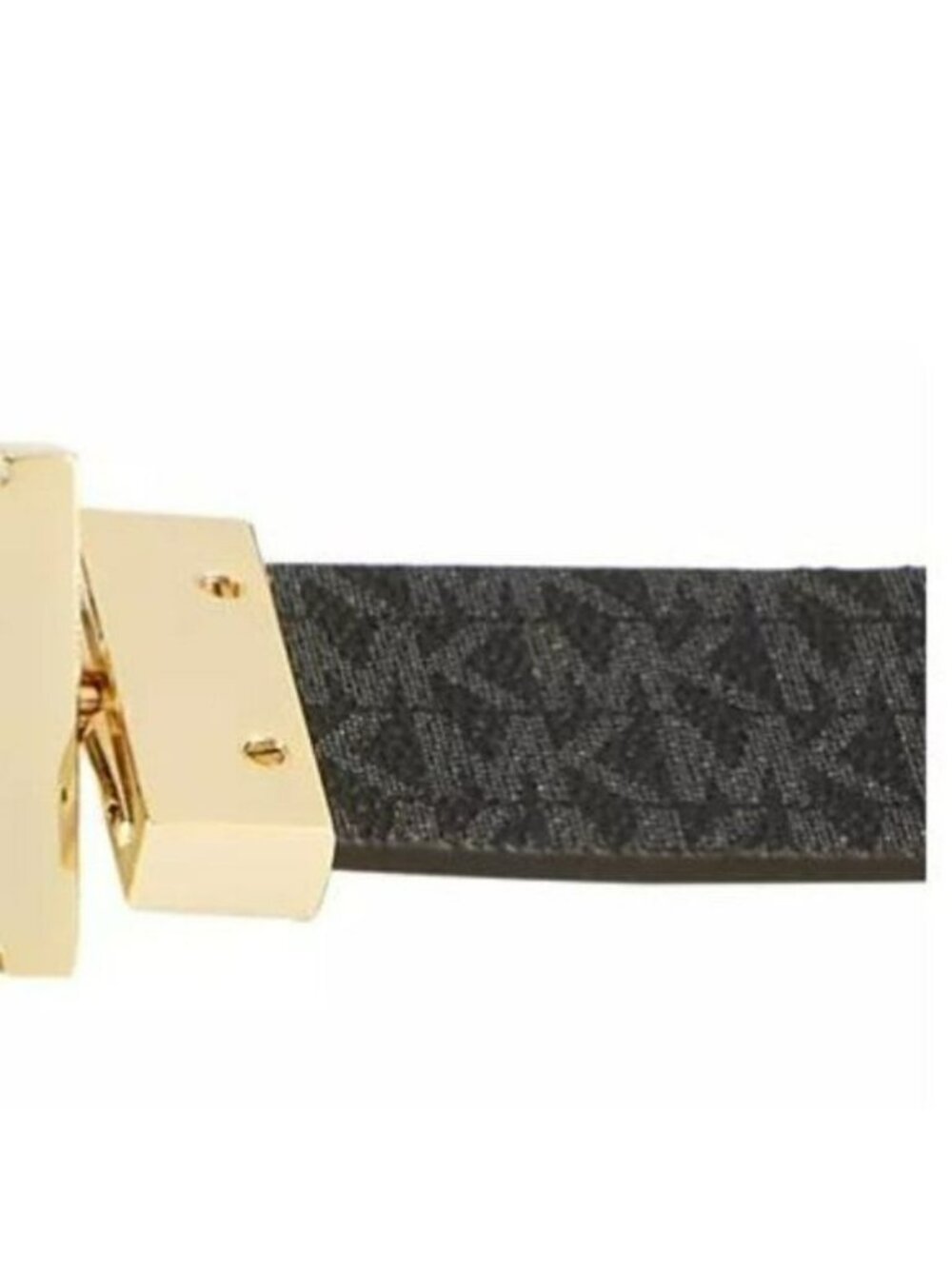 MICHAEL Michael Kors Reversible Signature w Logo Buckle Belt SZ L NWT - Picture 3 of 4